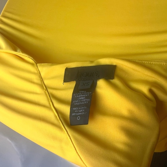 h:ours (REVOLVE) Jaxton Yellow Mini Dress | Size: XS - Picture 7 of 8